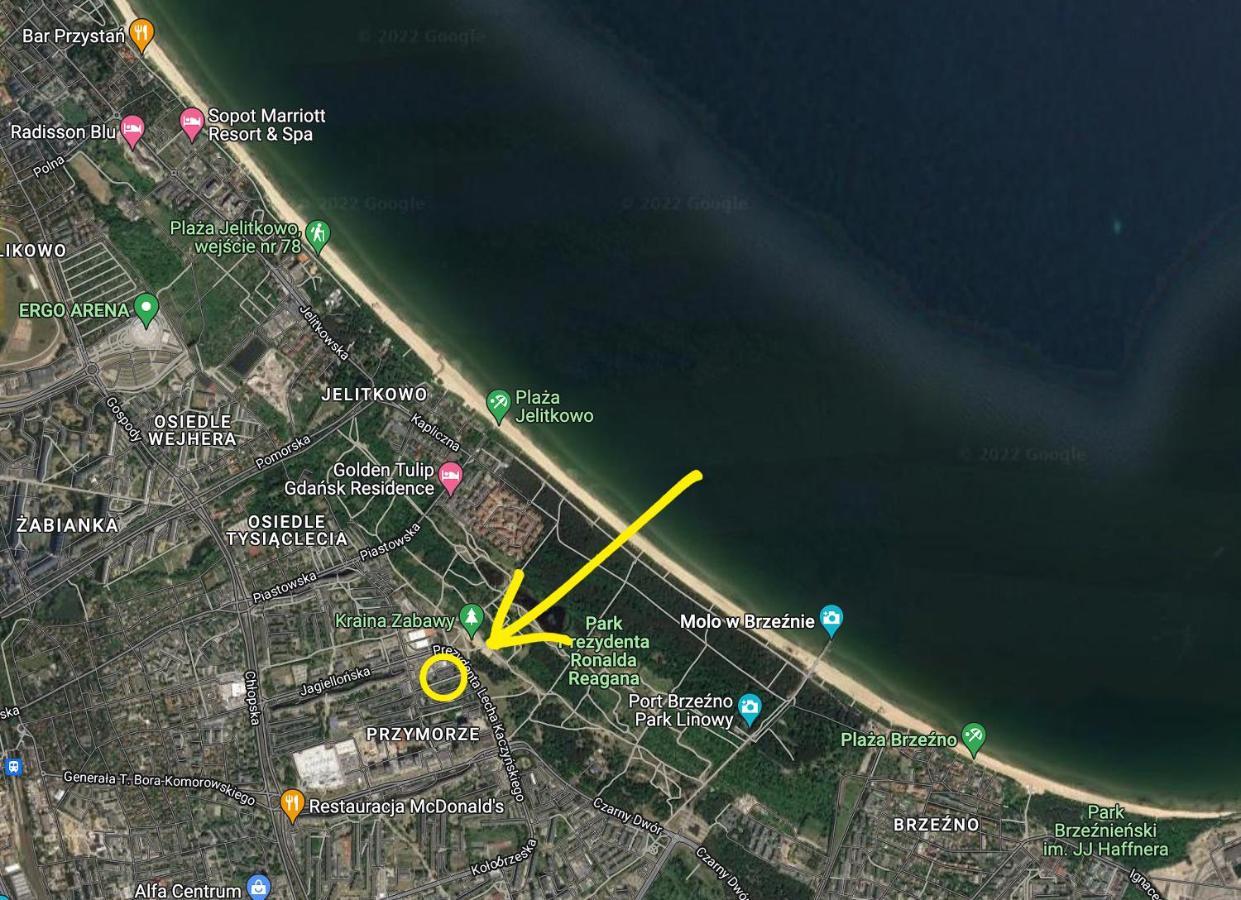 Jagiellonska 42 Przymorze Apartman Gdańsk Kültér fotó
